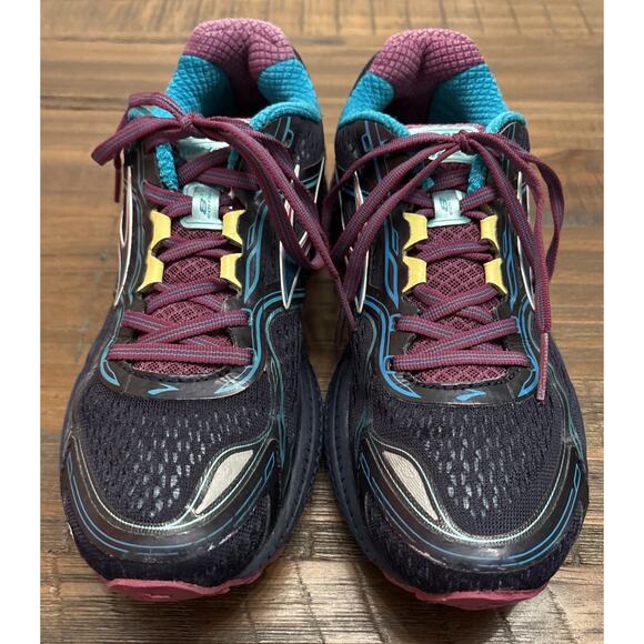Brooks Womens Ghost 8th Edition Running Shoes Navy Lace Up W/New Insoles Sz 8.5 - Picture 2 of 9